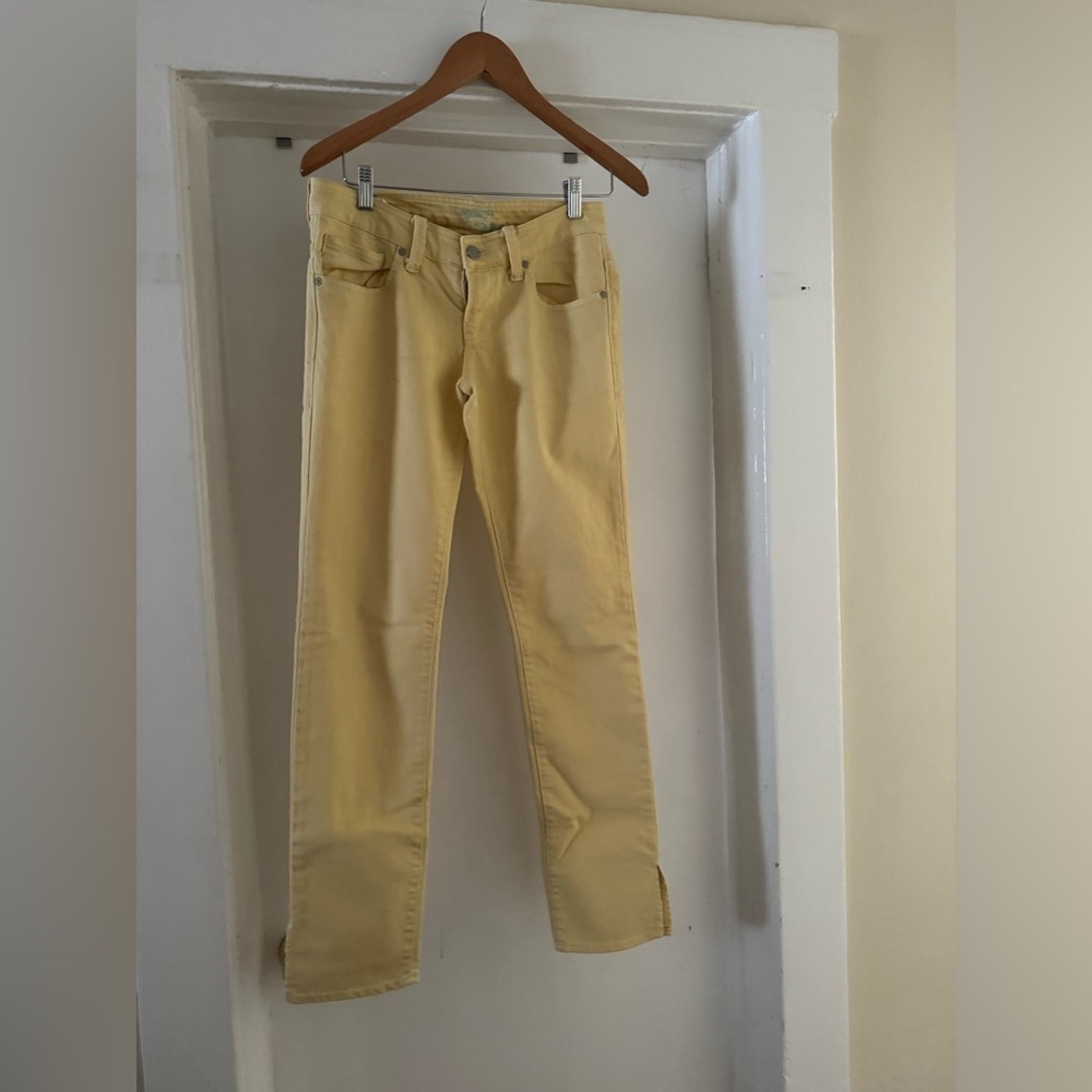 MAVI Yellow‎ skinny stretch straight leg jeans size 28/32